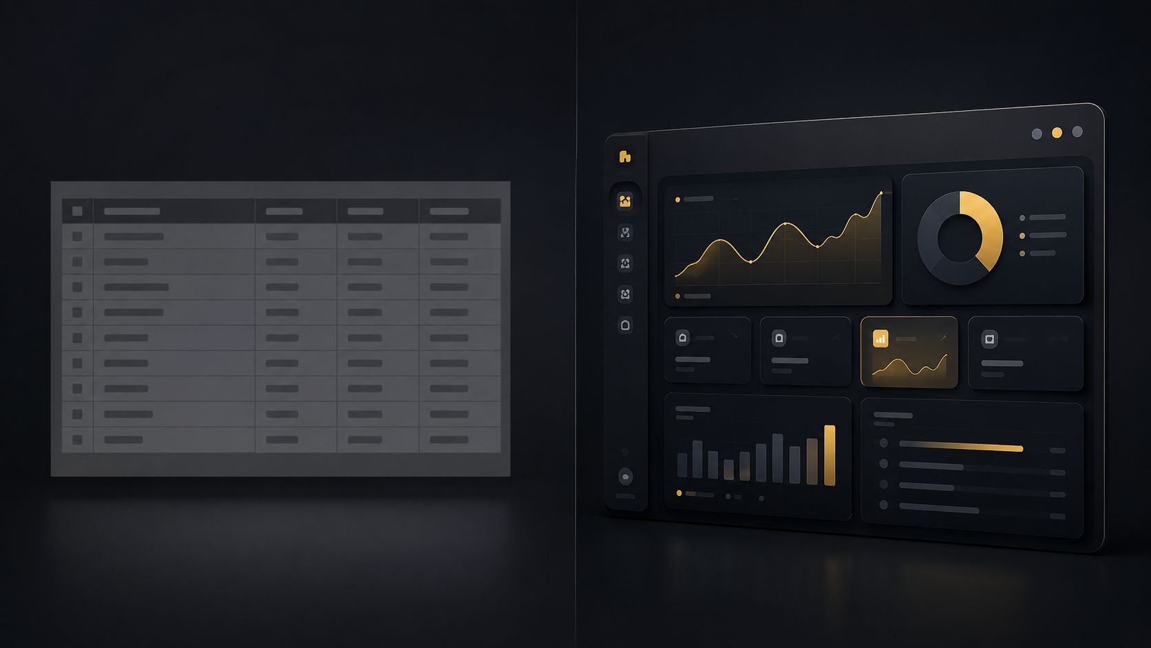 Comparison of Simpro built-in reports and a Power BI dashboard